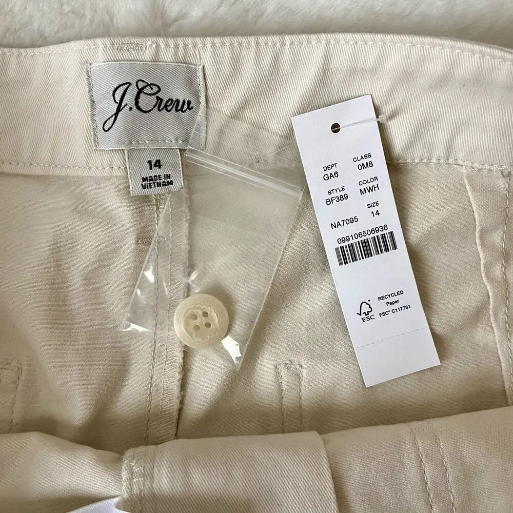 J. Crew Utility Shorts Size 14 (NWT)